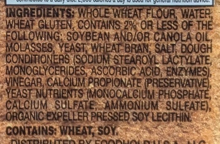 Ahold Stone ground 100% whole wheat bread packshot