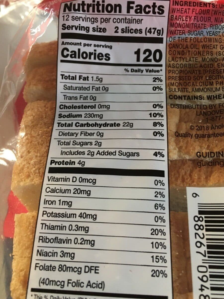 Open Food Facts Sandwich whitebread packshot