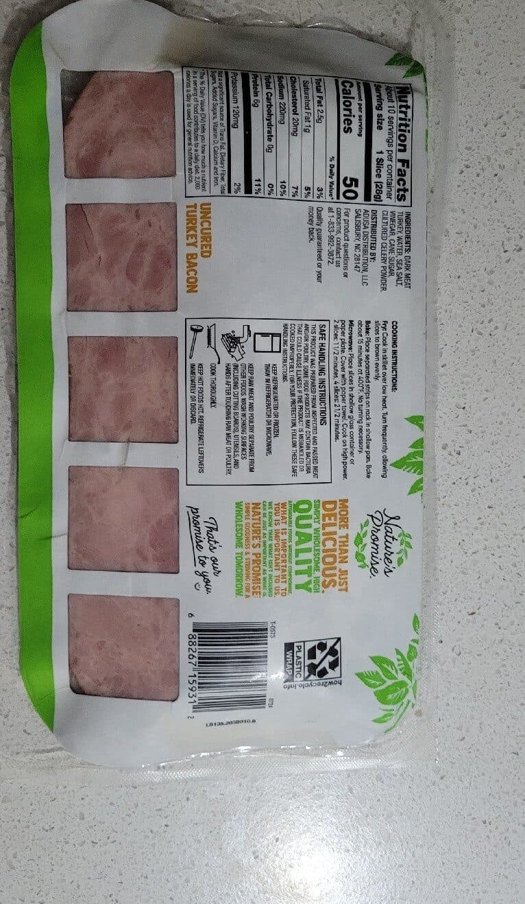 Nature's Promise Turkey Bacon packshot