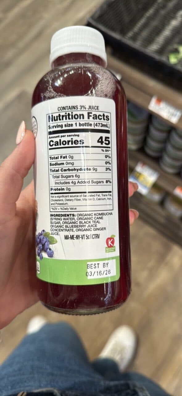 Nature's Promise Organic Kombucha Blueberry Ginger packshot