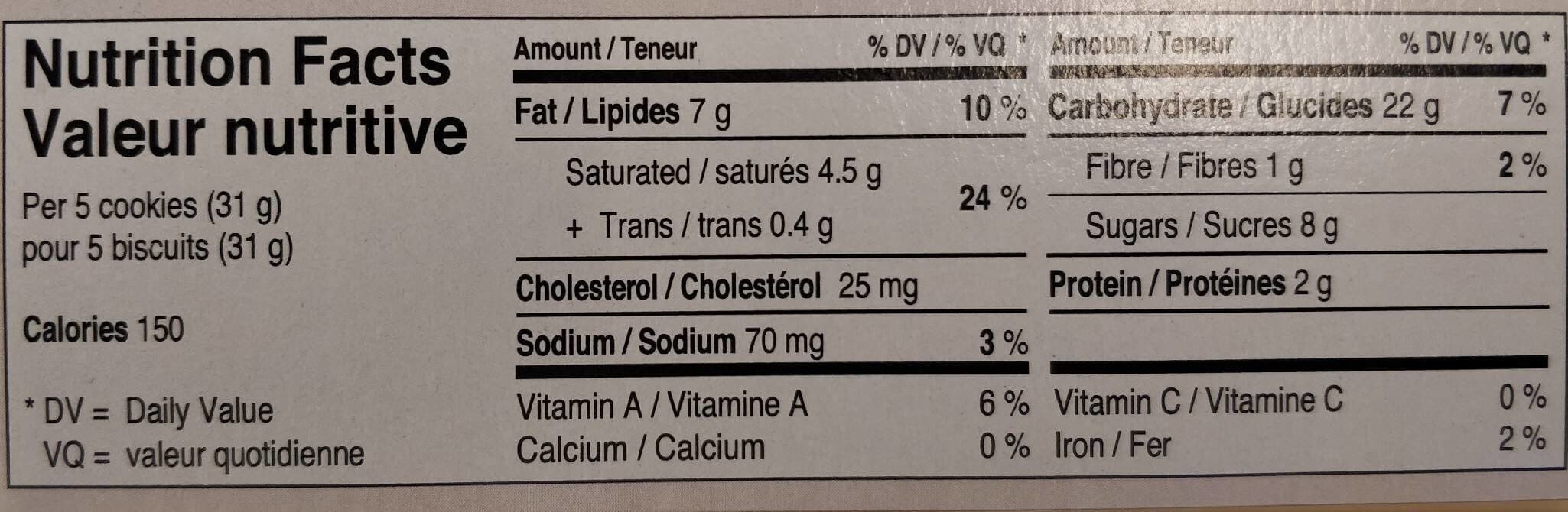 Open Food Facts Biscuits au beurre packshot