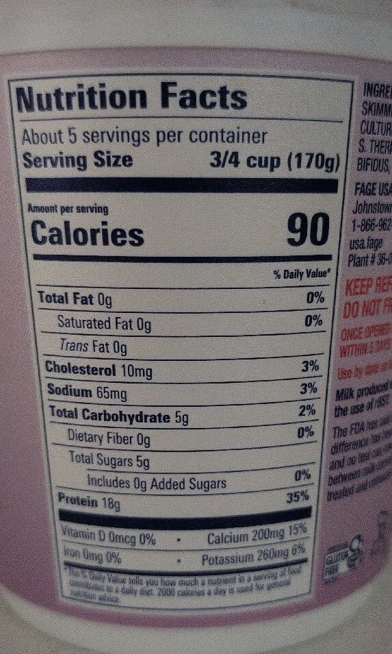 FAGE Total 0% Milkfat Greek Yogurt packshot