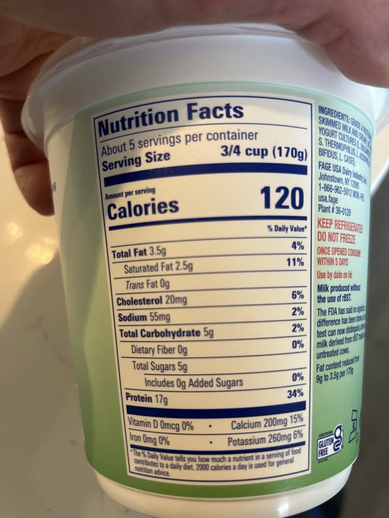 FAGE Total 2% Milkfat Strained Yogurt packshot