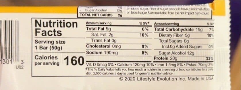 Lifestyle Evolution Inc. Smarte Carb Protein Bar, Peanut Butter Crunch packshot