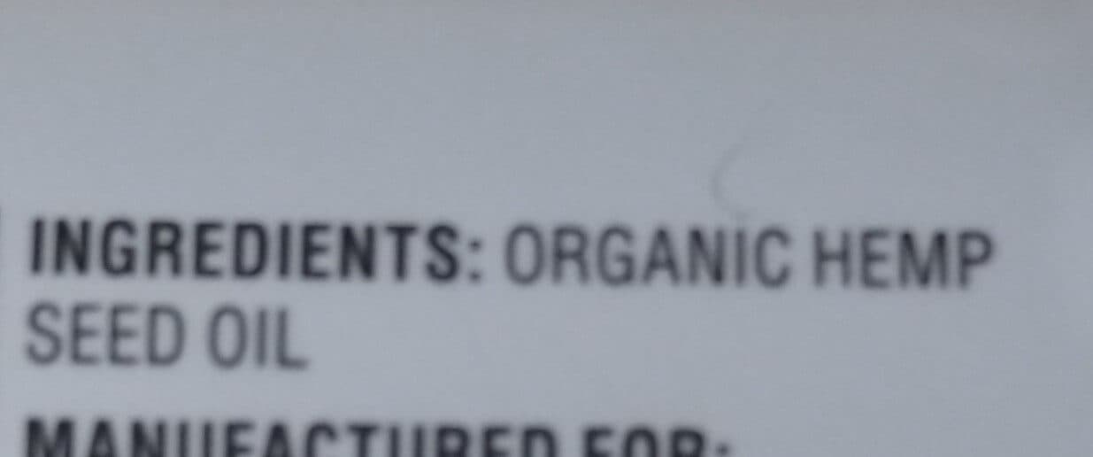 Nutiva Inc. Organic Hemp Seed Oil Raw & Cold Pressed packshot