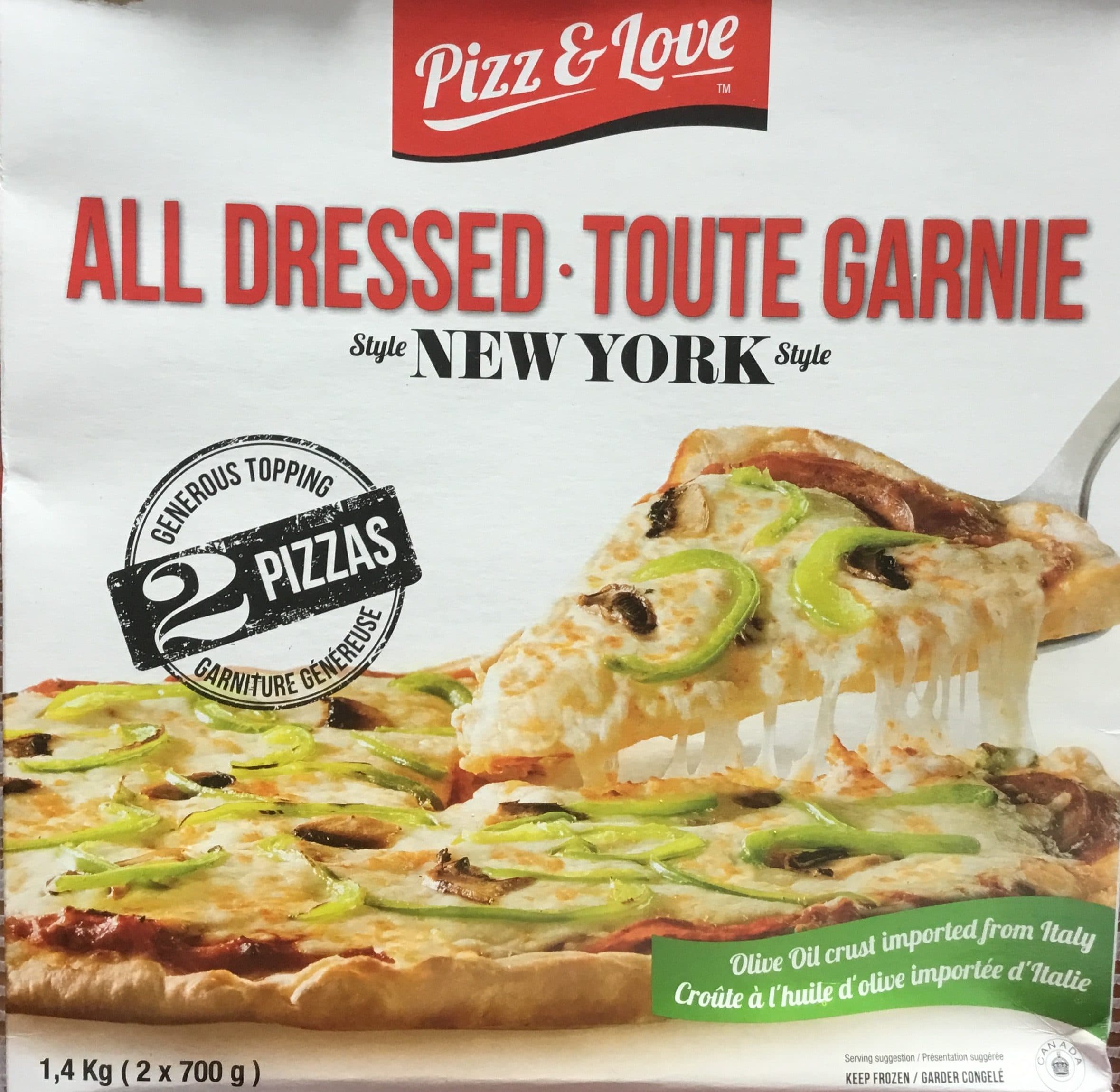 Pizz & Love Pizza toute garnie, Style New Yok packshot