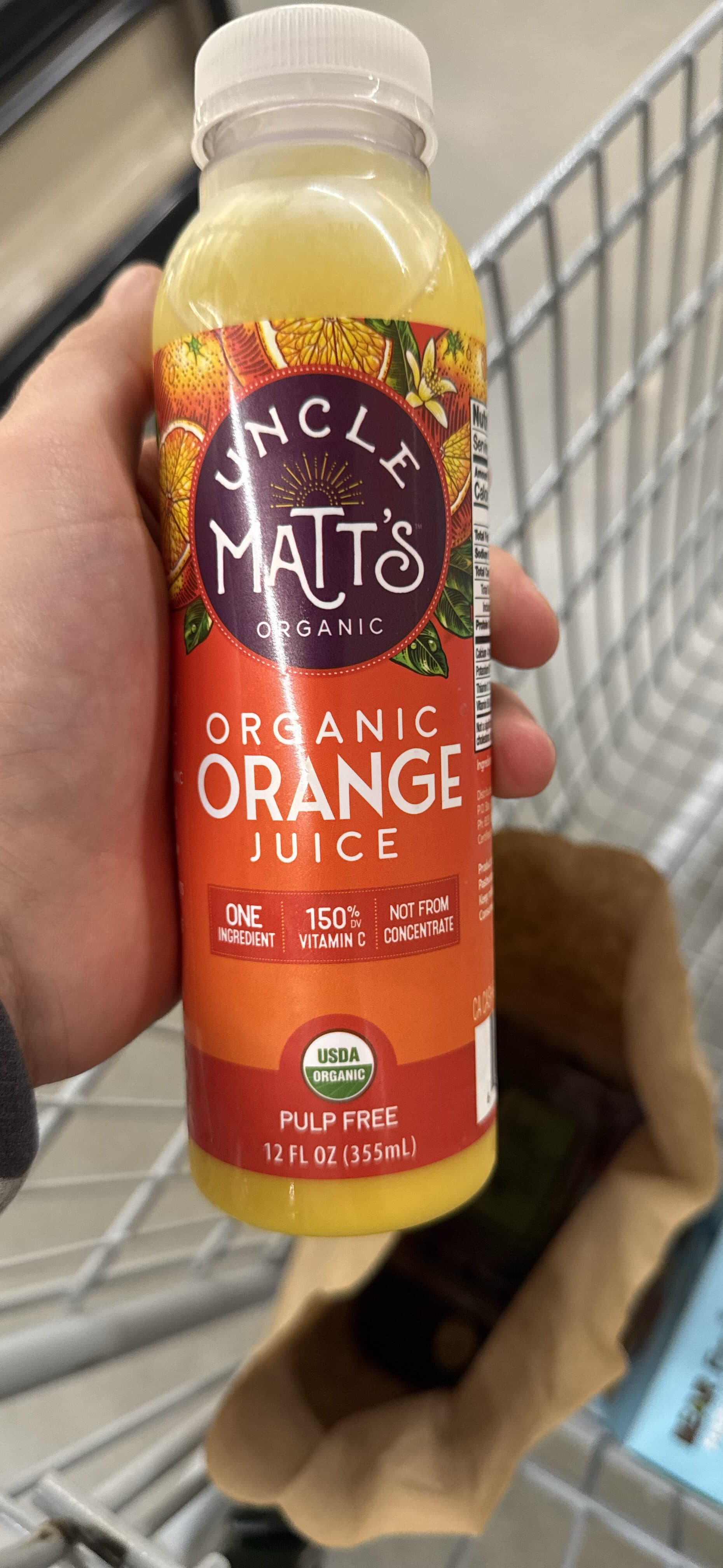 Uncle Matt's Organic Orange Juice packshot