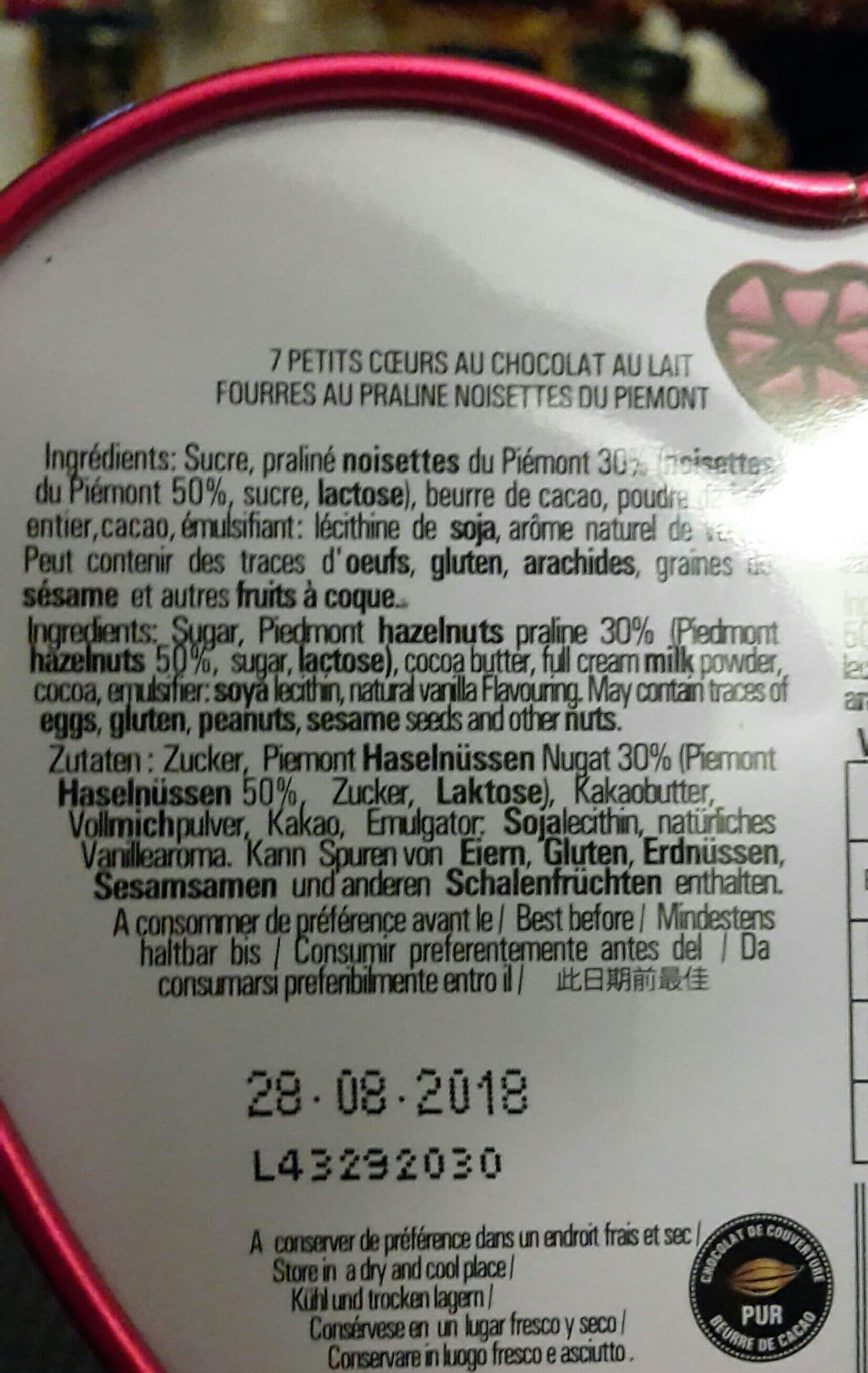 Fauchon 7 Petits Coeurs Au Chocolat Fauchon packshot