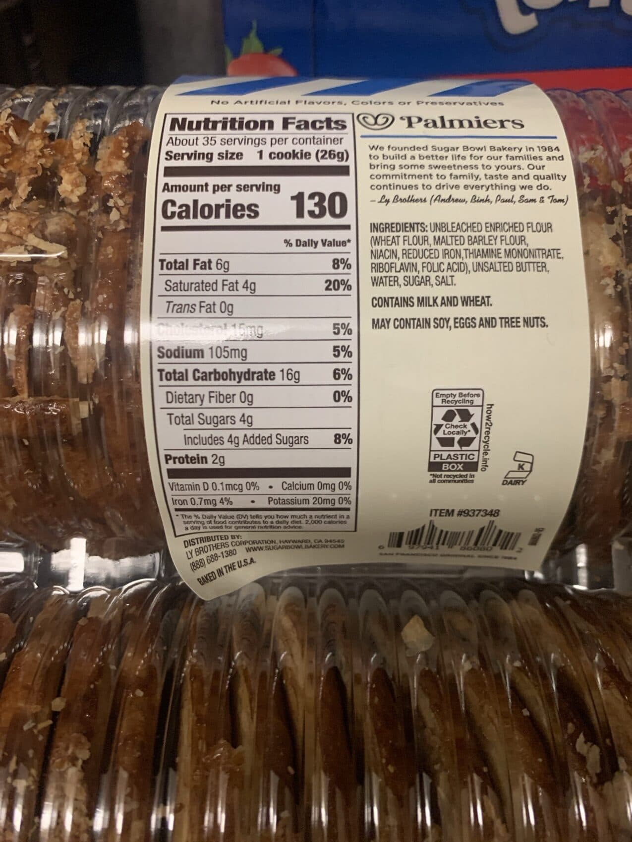 Sugar Bowl Bakery Palmiers packshot