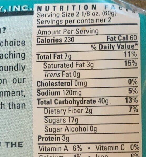 Alternative Baking Company Cookie chocolate chip packshot