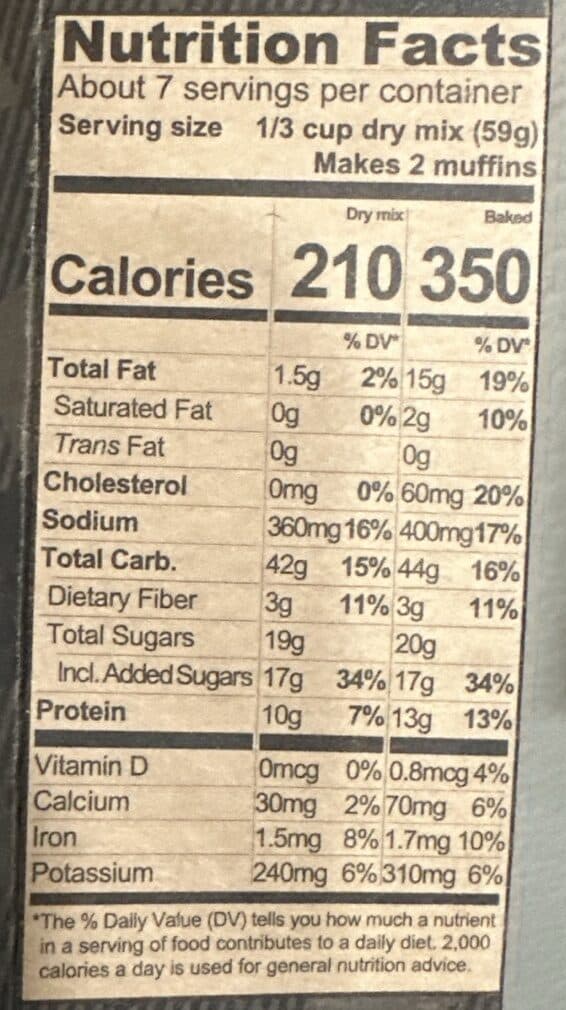 Kodiak Muffin Mix Blueberry Lemon packshot