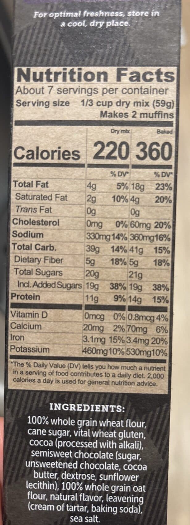 KODIAK MUFFIN MIX DOUBLE DARK CHOCOLATE packshot