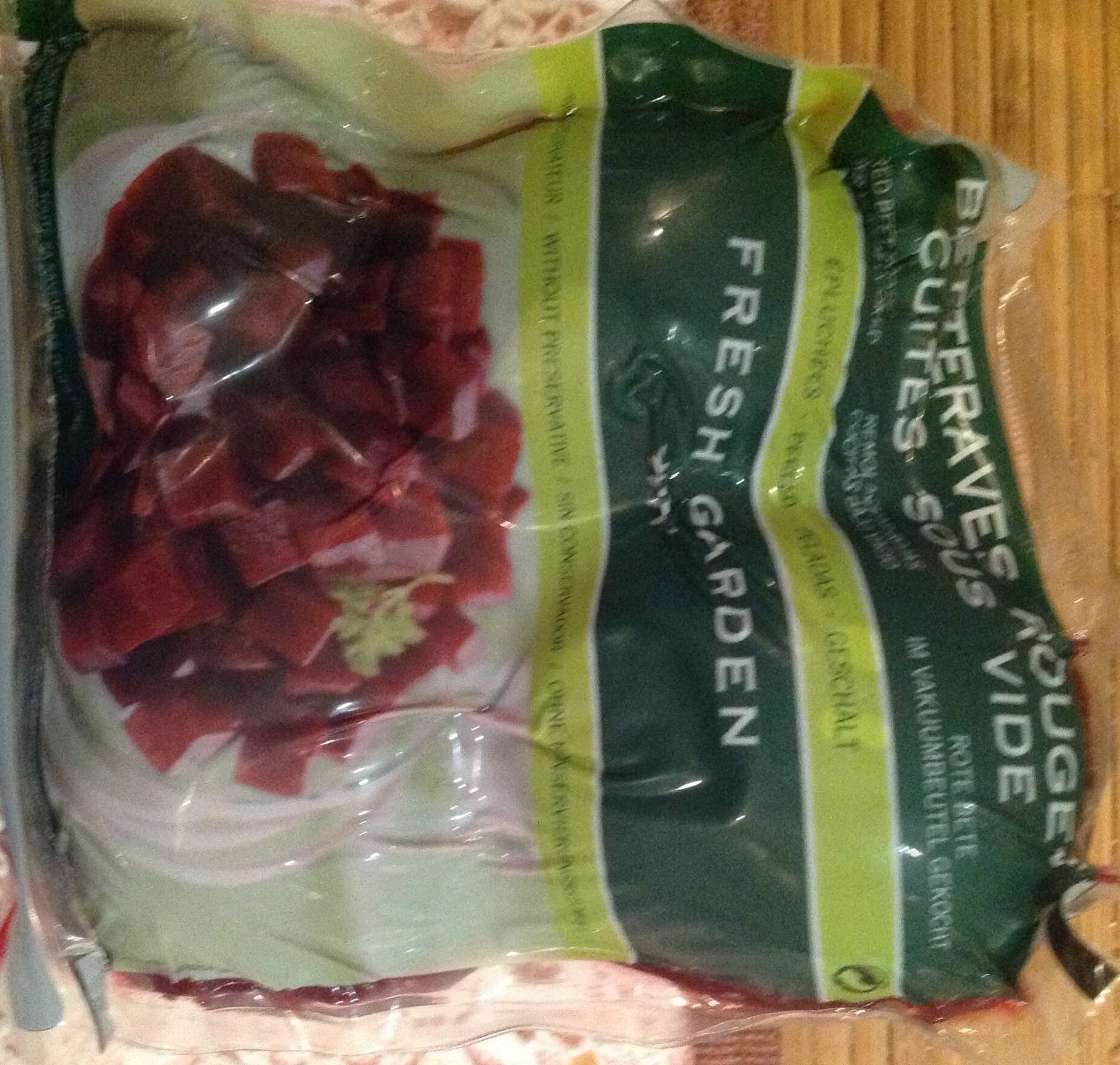 Open Food Facts Betteraves rouges cuites sous vide packshot