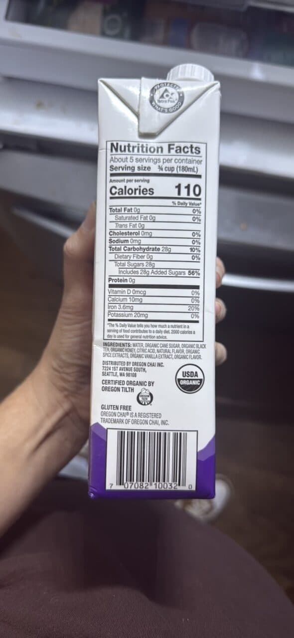 oregon chai Chai Tea Latte packshot