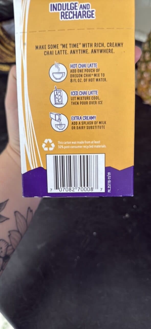 Oregon Chai Chai Tea Latte packshot
