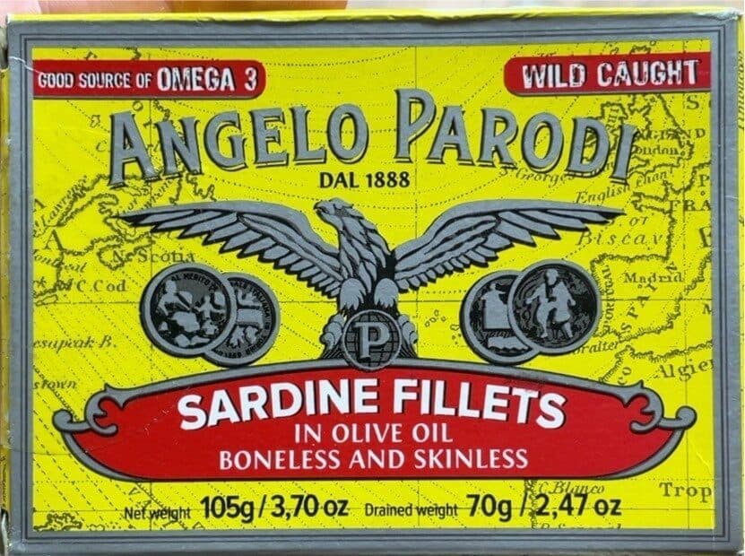 Angelo Parodi Sardine fillets in olive oil boneless and skinless packshot