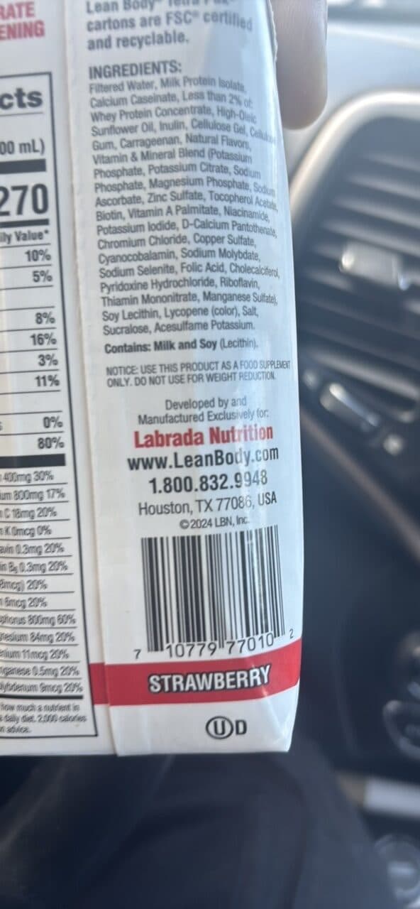 Labrada Nutrition Strawberry packshot