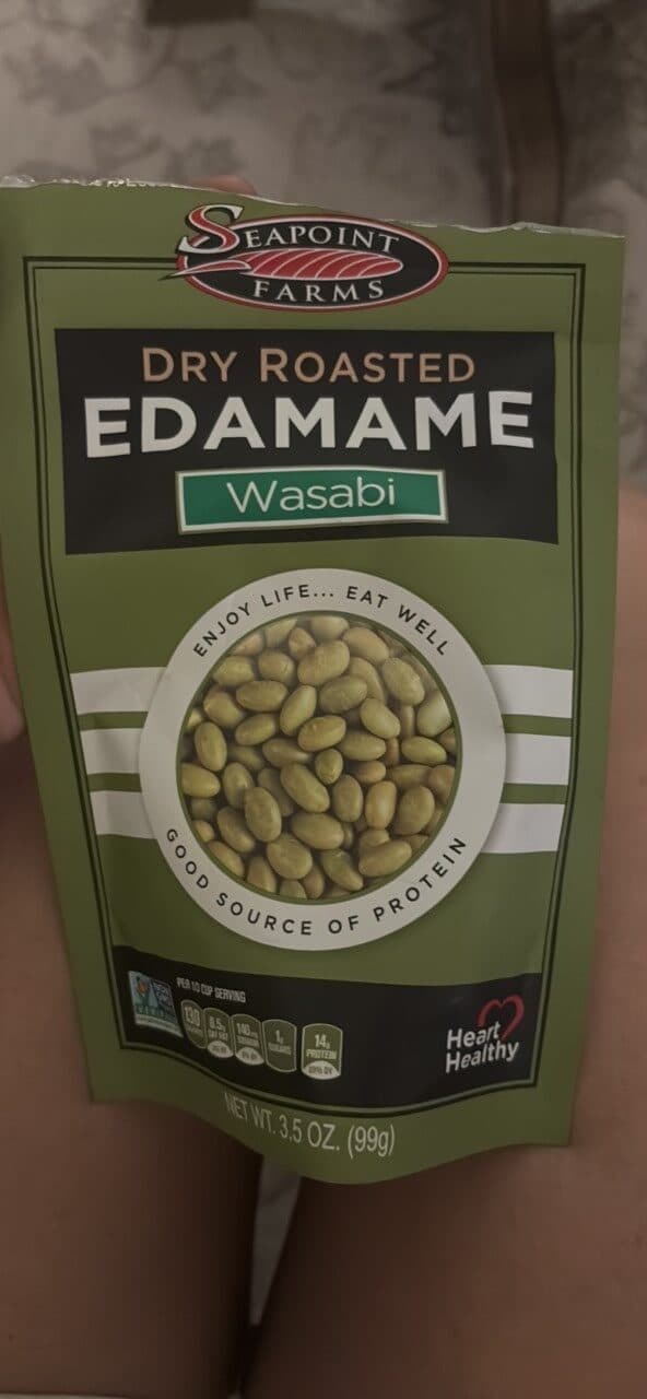 Seapoint Farms Dry Roasted Edamame Wasabi packshot