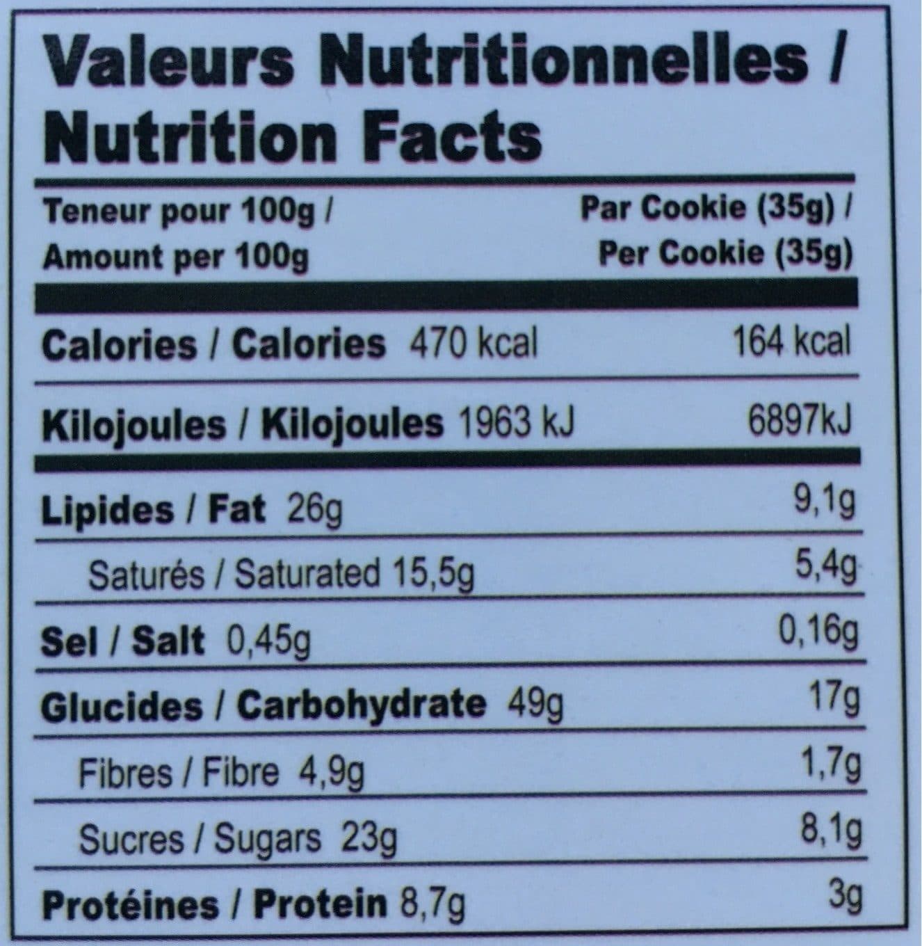 The Vegan Elephant Mix de 18 Cookies Vanille aux Pépites de Chocolat et Tout Chocolat packshot