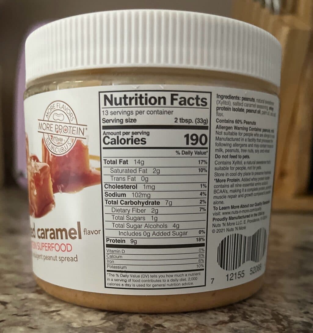 Nuts 'N More Salted caramel packshot