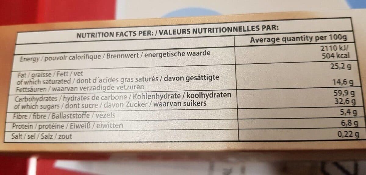 Open Food Facts flower choco biscuits packshot