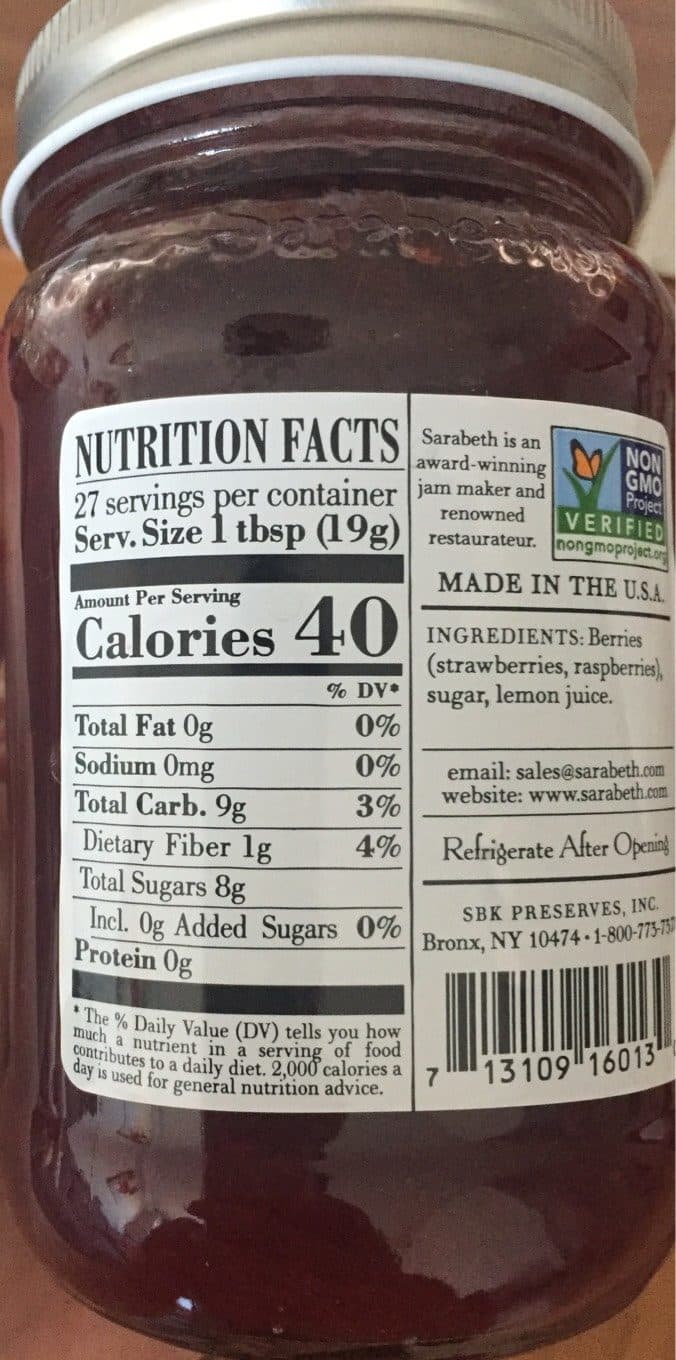 Sarabeth’s Strawberry Raspberry packshot