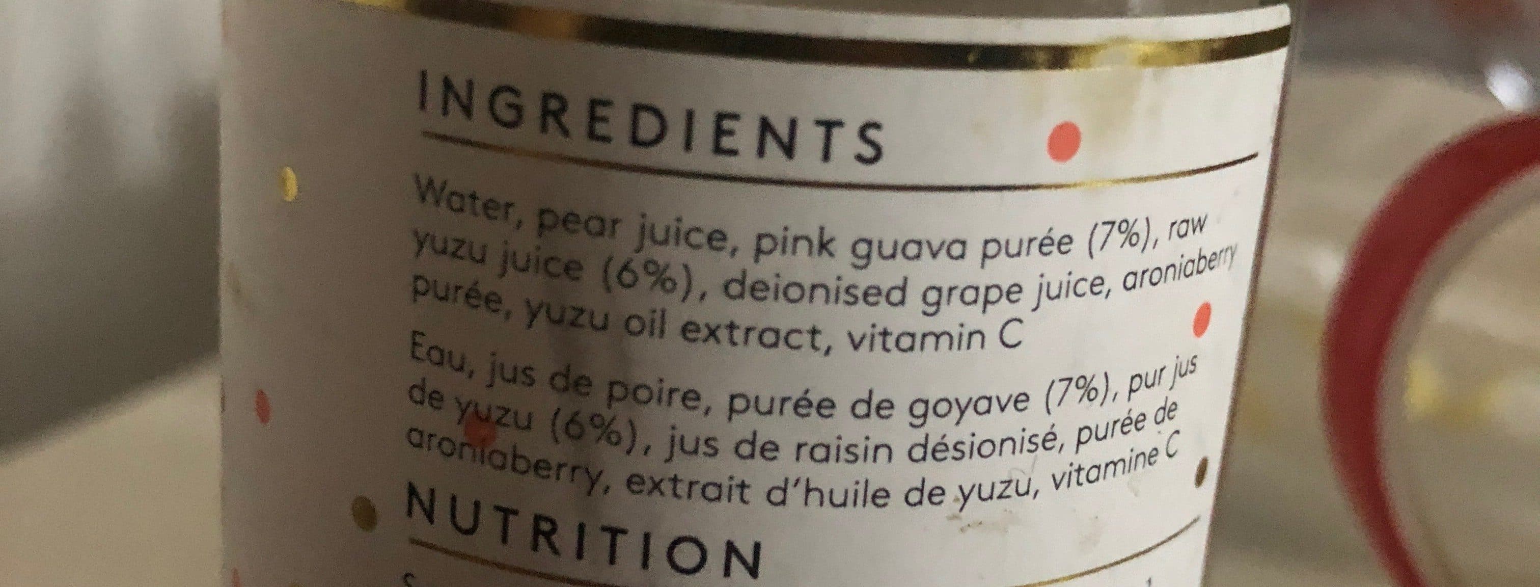 Sansu Boisson Yuzu Et Goyage Rose packshot