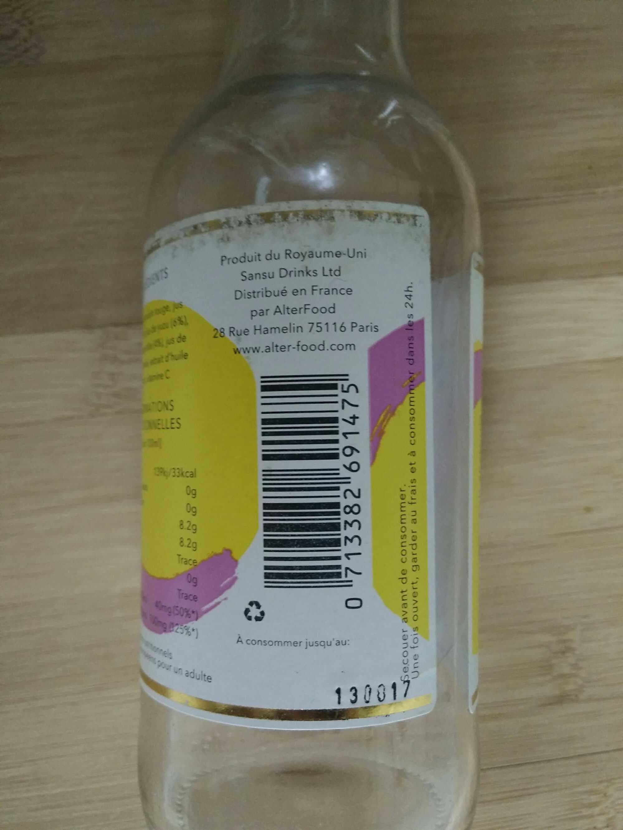 San Su Boisson Yuzu Et Myrtille packshot