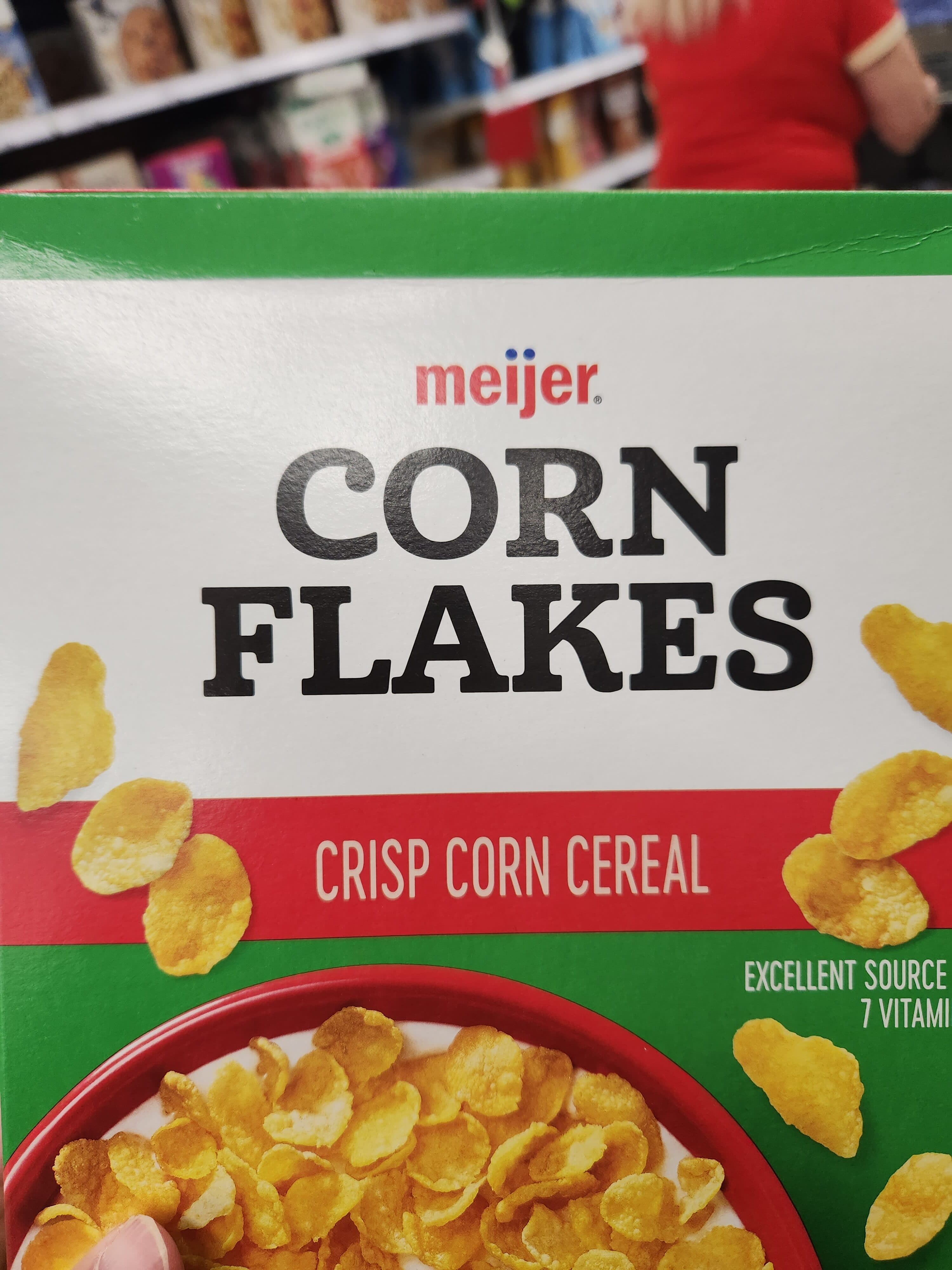 Meijer Corn Flakes Crisp Corn Cereal packshot