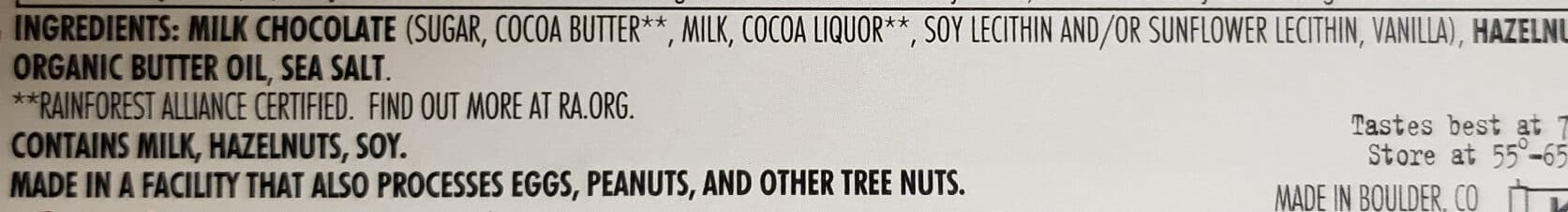 Chocolove Hazelnuts In Milk Chocolate packshot