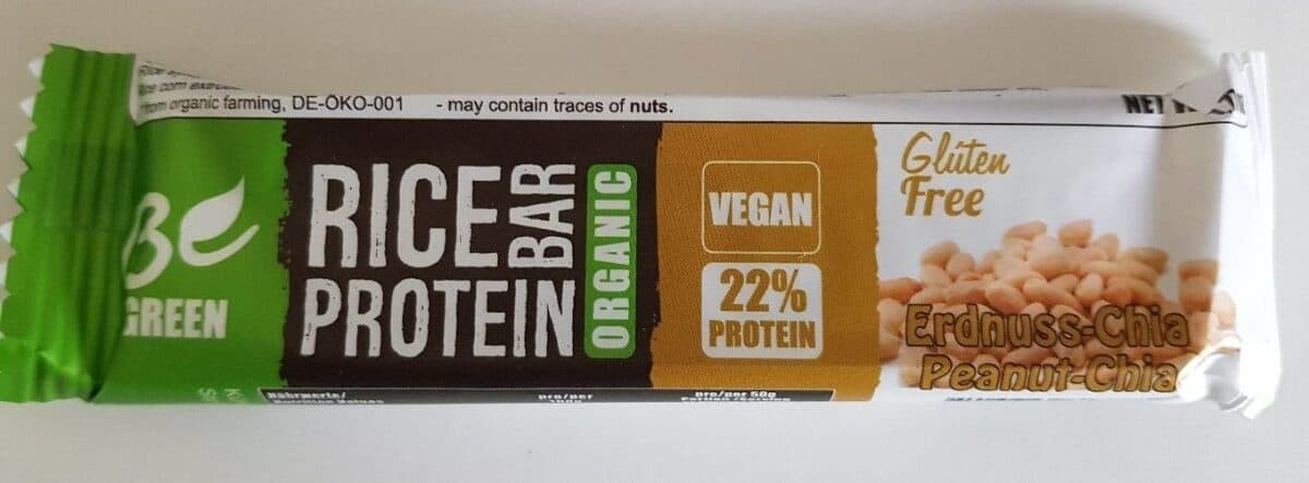 Be Green Rice Protein Bar - Organic packshot