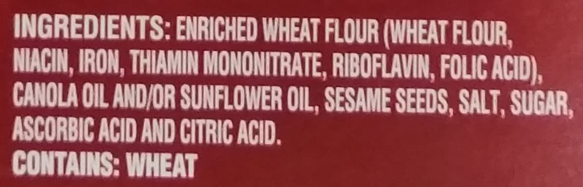 Wellington Water Crackers Toasted Sesame packshot