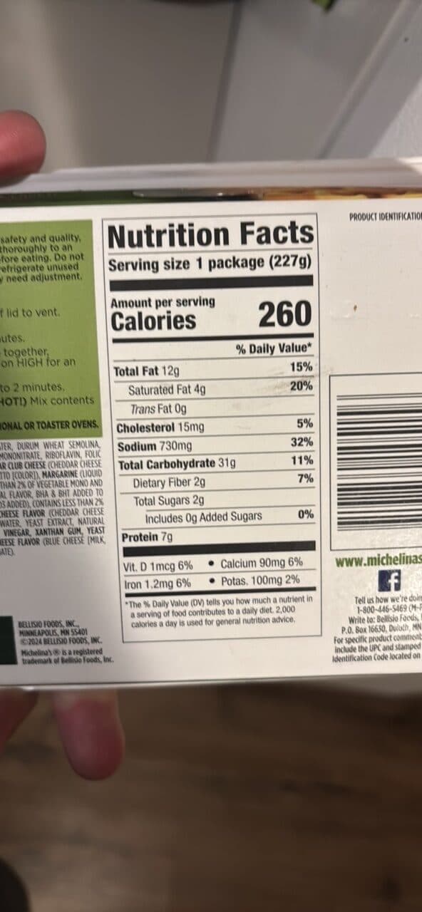 Michelina's Macaroni & Cheese packshot