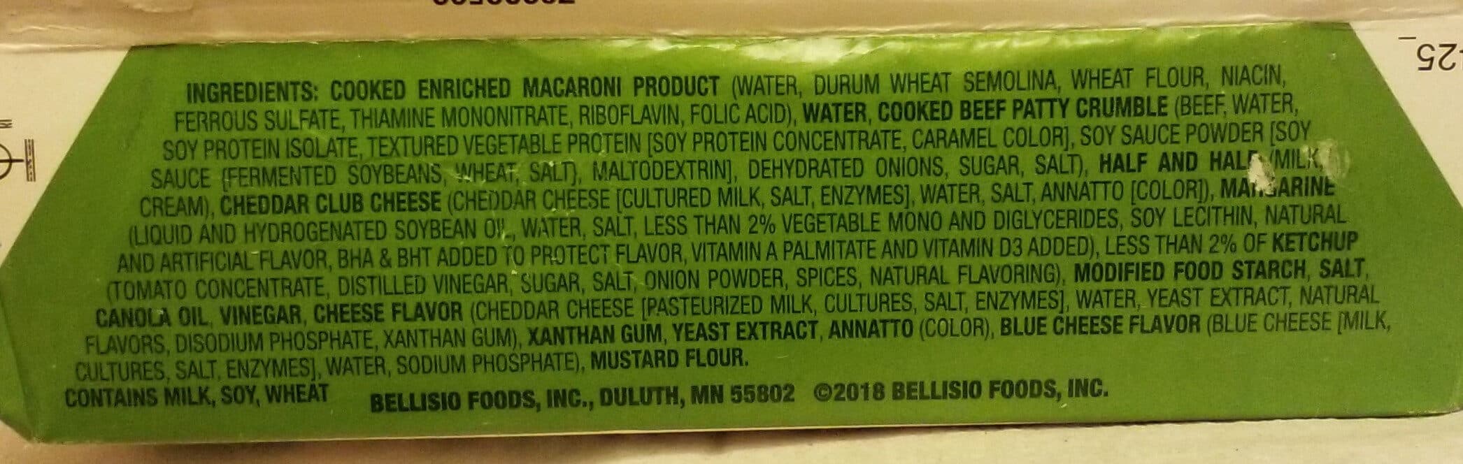 Michelina's Cheeseburger macaroni & cheese packshot