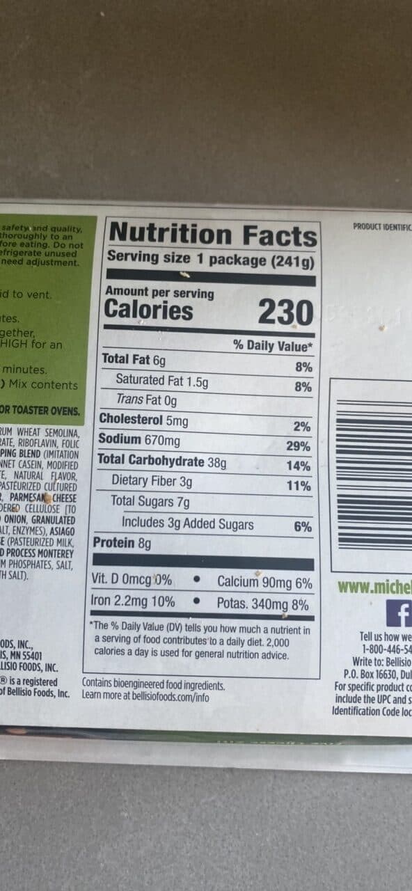 Michelina's Five Cheese Ziti packshot