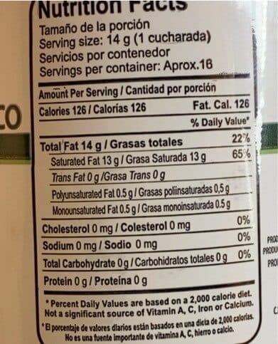 Open Food Facts Virgin coconut oil packshot
