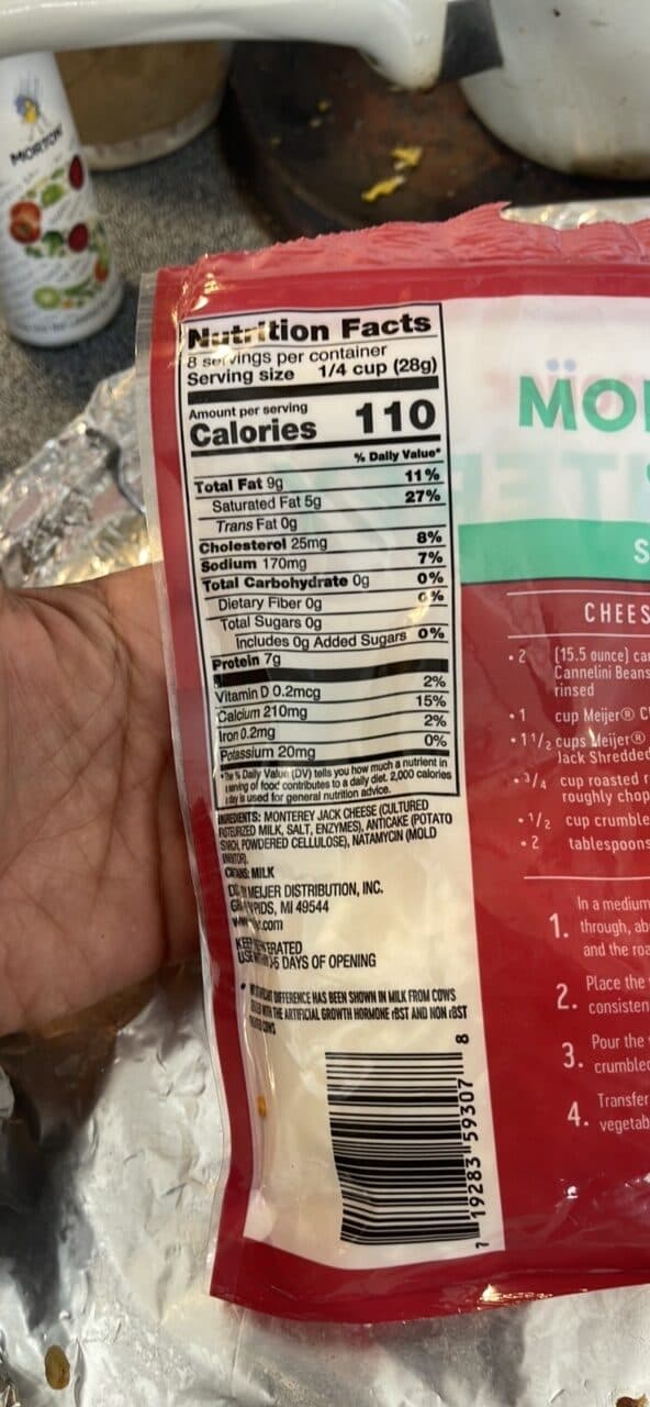meijer MONTEREY JACK CHEESE SHREDDED packshot