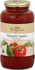 Meijer Organic Tomato & Basil Pasta Sauce packshot