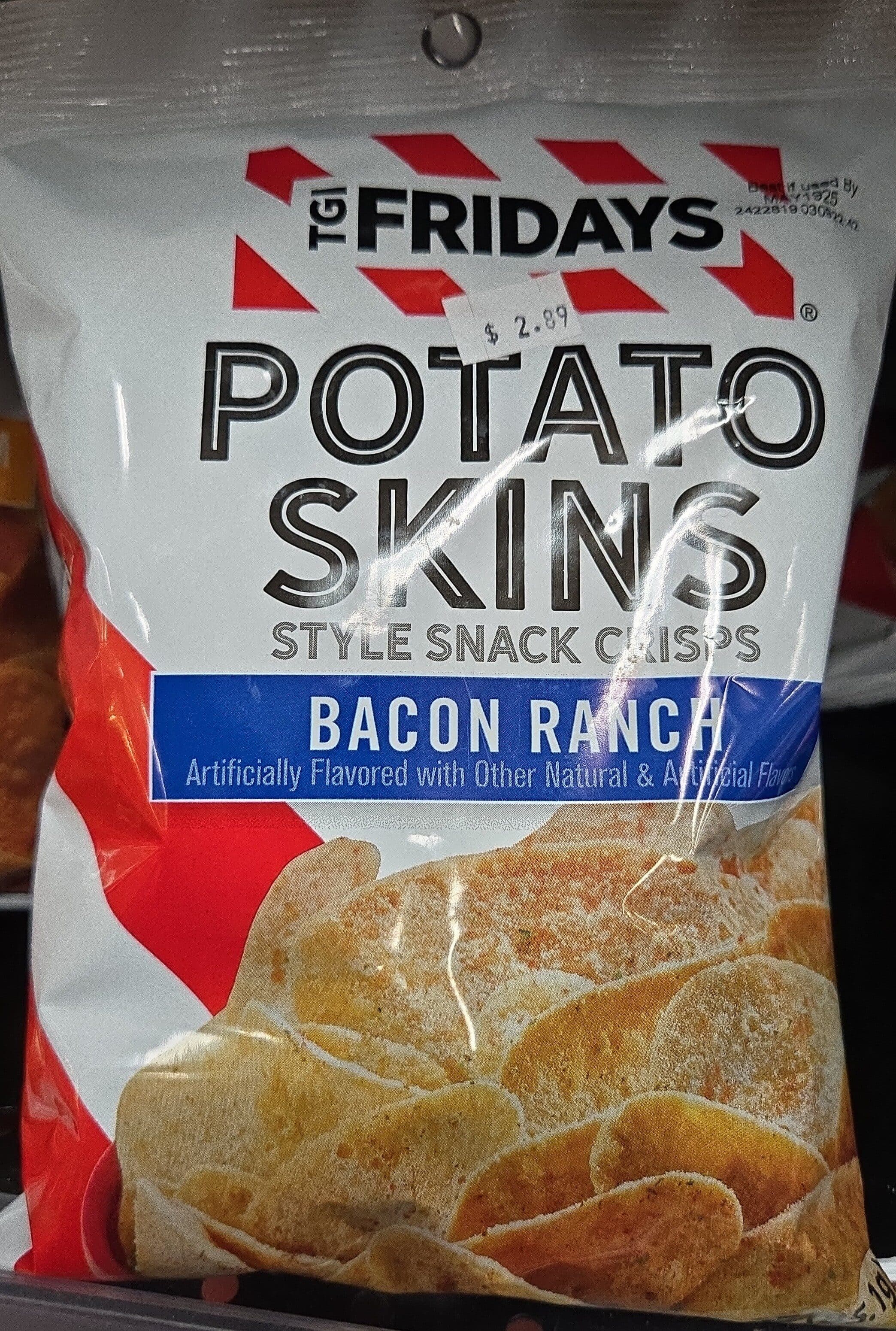 Inventure Foods Inc. Potato Skins Snack Chips, Bacon Ranch packshot