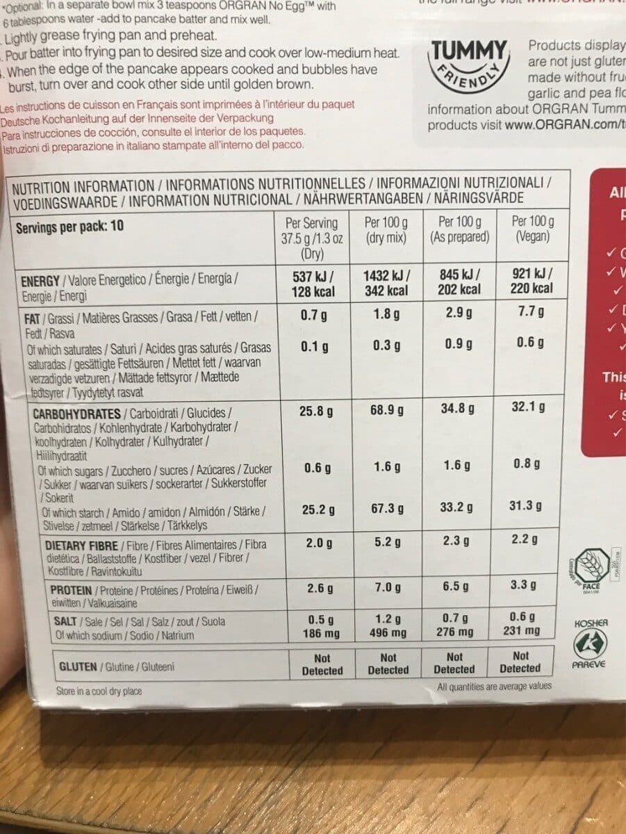 Orgran Buckwheat Pancake Mix packshot