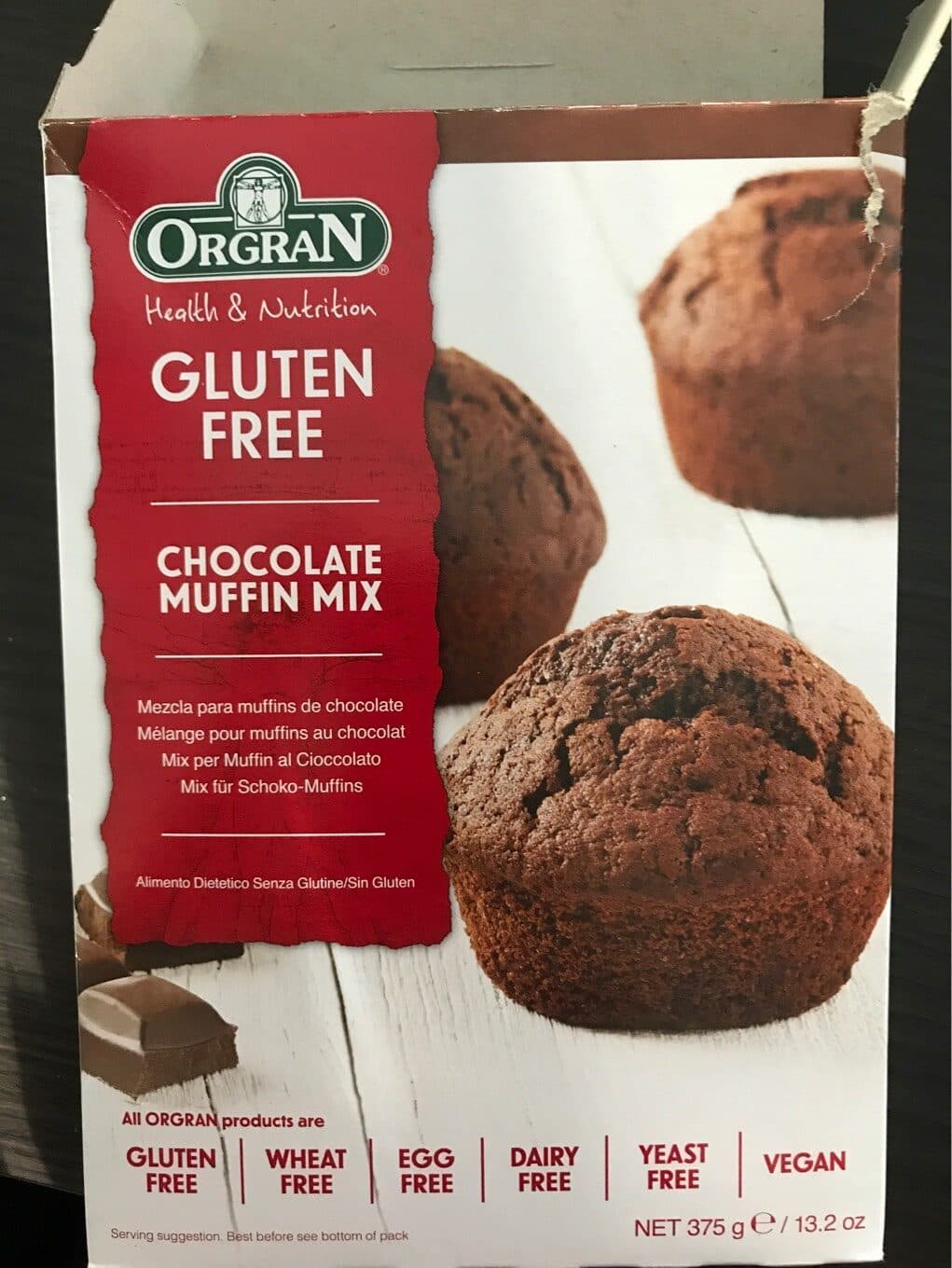 Orgran Orgran Muffin Mix Chocolate packshot