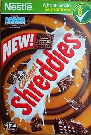 Nestlé Shreddies Coco Caramel Flavoured packshot