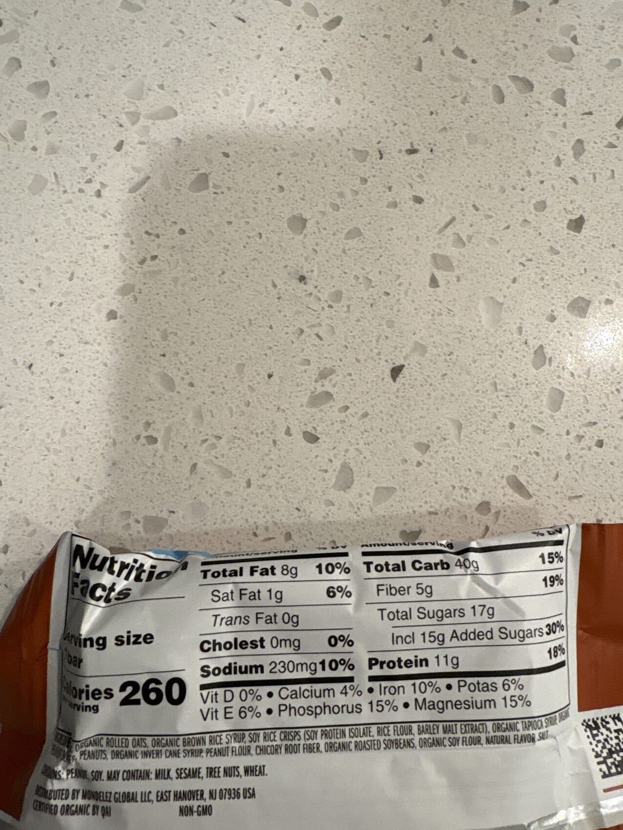 Clif Bar Crunchy Peanut Butter packshot