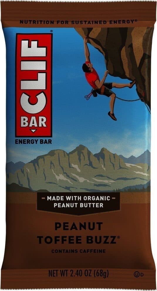 Clif Bar Peanut toffee buzz bar packshot