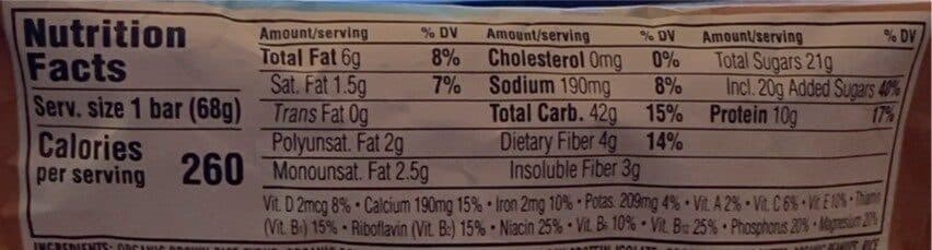 Clif Bar Peanut toffee buzz bar packshot