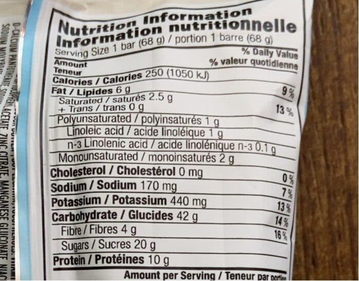 Clif bar Barre énergisante Noix Coco Brisures De Chocolat packshot