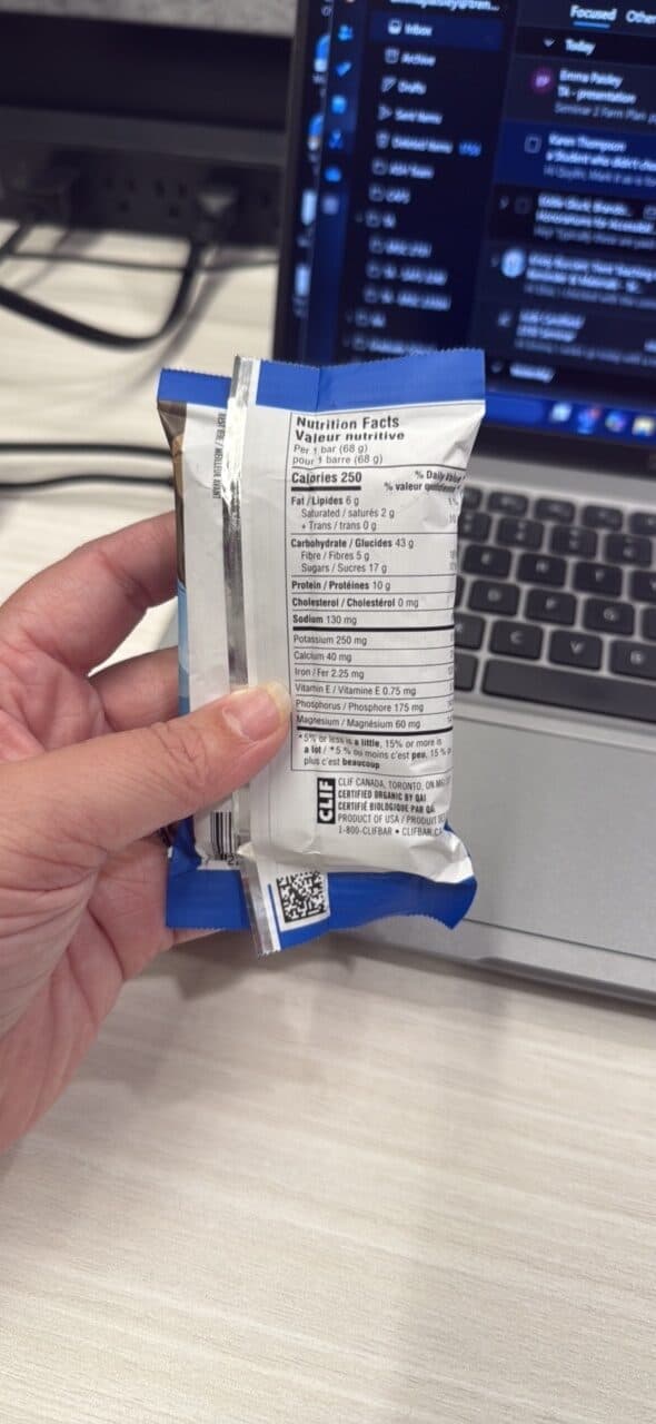 Clif Bar Chocolate Chip packshot