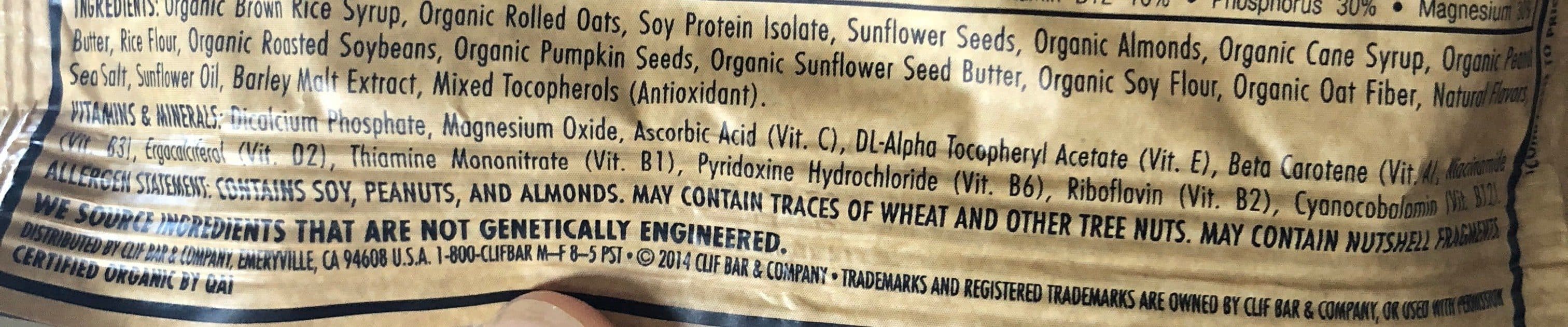 Clif Bar Nuts & seeds energy bar, nuts & seeds packshot