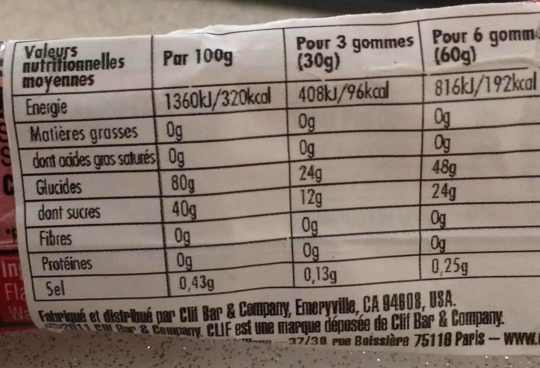 Clif Clif Bloks Energy Chews Strawberry packshot