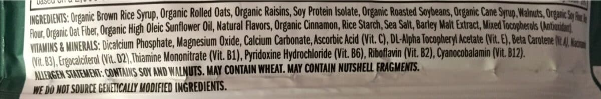 CLIF OATMEAL RAISIN WALNUT packshot